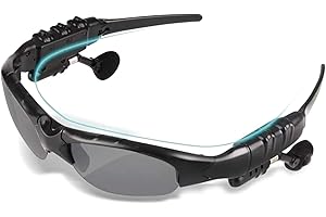 IXIGER Bluetooth Sunglasses, Music Sunglasses Headsets Compatible to Listen Music and Make Phone Calls with Polarized Protection Safety Lenses Unisex Design Sport Design for All Smart Phones