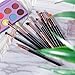 Eyeshadow Brush, Docolor 12 Pcs Eyebrow Kit Eye Makeup Brushes Set Concealer Eyeliner Eyebrow Cosmetic Blending Brush