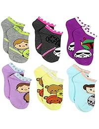 Tsum Tsum Star Wars calcetines de las niñas 6 Pack para mujer (Little Kid   Big Kid   Teen   adulto)