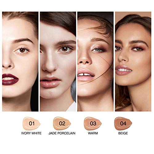 Chezaa MIXDAIR Cruelty-Free Foundation and Concealer That Covers Under-Eye Circles, Blemishes & Skin Discoloration for a Flawless Finish, Light, 0.1 Ounce (C) - Thumbnail 4