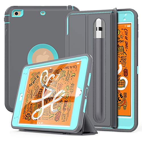 DUNNO iPad Mini 5th gen Case FullBody Three Layer Shockproof Folio Protective Case Whit Auto DUNNO iPad Mini 5th gen Case FullBody Three Layer Shockproof Folio Protective Case Whit Auto