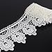 Yontree Floral Venise Lace Applique Sewing Trim Bridal Wedding Applique White 2 Yards