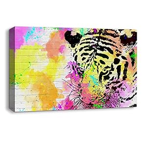 Canvas Wall Art Abstract Ink Animals...