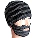 FREE FISHER Unisex Funny Winter Hat w/Fake Beard Detachable Beard Beanie Hand-Knit Hat