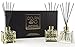 3 Reed Diffusers Aromatherapy Essential Oil Gift Set; Thai Jasmine Bamboo, Laos White Tea & Ginger, French Provence Lavender; Premium Black Reeds, Each Bottle is 2 oz, 6oz Total (Lasts 5+ Months)