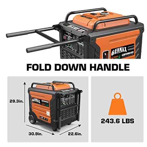 GENMAX Portable Inverter Generator, 9000W Super QuietDual Fuel Portable