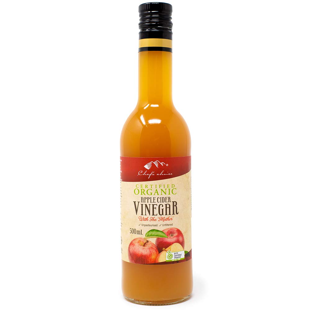 シェフズチョイス オーガニック アップルサイダービネガー 500ml 有機 純リンゴ酢 りんご酢 Organic Apple Cider Vinegar with Mother (1本)商品画像