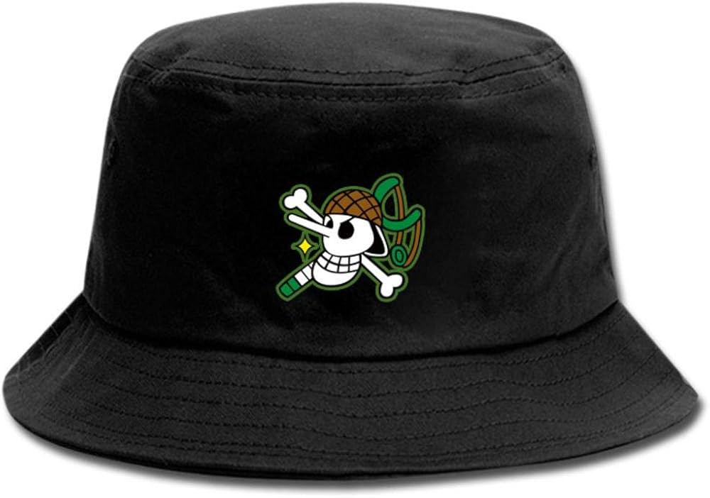HNJYXX Anime One Piece Bucket Hats Summer Travel Beach Sun Unisex 