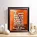 Personalized 7th Copper Anniversary Gift, Copper Foil Print
