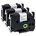 Label KINGDOM Compatible Label Tape Replacement for Brother P-Touch Label Tape Replacement TZe-251 TZe251 24mm 1 Inch Black on White Standard Laminated Tape, 3-Pack primary