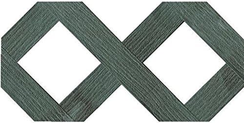 Geomatrix 79951 Privacy Plastic Lattice Vinyl, 4' X 8', Dark Green