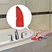 Hotop 4 Pieces Caulk Tool Kit Sealant Silicone Finishing Tools Caulking Tools for Silicone Sealant Grout Finishing Sealing (Red)