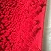 Ustide Half Round Rug Chenille Shag Area Rug Red Rug for Bathroom Non-Slip Absorbent Mat Soft Floor Rug Small