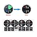 Luckkyme AC Button Replacement Stickers Kit, 6PCS Adhesive AC Dash Button Fix Ruined Faded Auto AC Controls