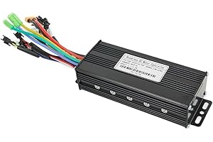 CLOUDPOWER Ebike Controller JN Sine Wave Brushless Motor Controller 24V/36V/48V 30A 750W/1000W 3 Mode Aluminum For Electric Bike Or Scooter Motors For UART No.2 Protocol With Or Without Hall Sensor Black