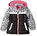 Pink Platinum Girls' Colorblock Animal Print Puffer