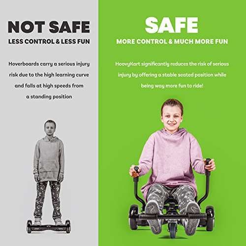 HoovyKart Go Kart Conversion Kit for Hoverboards Safer For Kids
