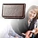 KINGFOM Flip Style Pu Leather Business Name Card Holder Case Wallet Credit Card Book with Magnetic Shut (Brown)