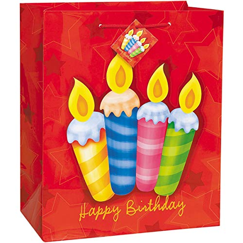 Multicolor Birthday Surprise Jumbo Gift Bag - 18" x 13", 1 Piece - Perfect for…