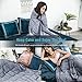 BEASEN Weighted Blanket (15 lbs ,48â€x72â€) For Adult 140-190 lbs Individual,Natural Calm Sleep,Premium Cotton With Hypoallergenic Polyester Padding, Glass Beads,Grey
