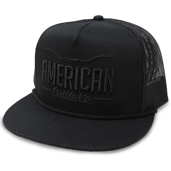 NG Damn Strait Flat Bill Trucker Hat - High Crown Adjustable Snapback - Western Cowboy Cowgirl Rodeo Cap - View #5