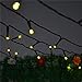 INST Solar Powered Long Lasting LED String Light, Ambiance Lighting, 54.5ft 17m 100 LED Solar Fairy String Lights for Outdoor, Gardens, Homes, Christmas Party (Warm White)