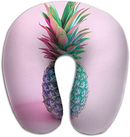 Colorfull Pineapple U Neck Pillow Travel Neck Pillow Support On A Train, Airplane, Car, Bus Or While Camping