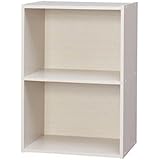 アイリスオーヤマ カラーボックス 2段 幅41.5×奥行29×高さ59.5cm オフホワイト CX-2