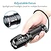Tactical Flashlight, 800 Lumens BYBLIGHT Zoomable Flashlight, Rechargeable Cree Led Flashlight with AC Charger and 26650 Battery, Bouns Solar Power Keychain Flash Light