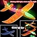 Glider Airplane Model Jet Kit, 2 Pack LED Light Up Glider Airplanes Toys for Kids, Manual Throwing Foam Glider Plane for Boys Girls Outdoor Sport Game Flying Toys Gifts for Kids Outdoor Plane