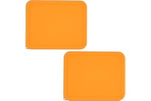 Viotiin 11 Cup Rectangle Silicone Storage Cover Lids Replacement for Pyrex 7212-PC Glass Bowls, (Container not Included) 2 Pack, Microwave, Dishwasher and Freezer Safe