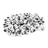 100 Pieces Stainless Steel 304HC Hex Nylock Nyloc Nut M5 A2-70