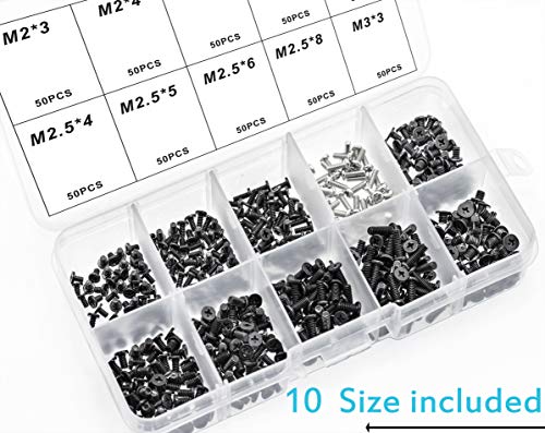 500pcs Laptop Notebook Computer Screw Kit Set for IBM HP Dell Lenovo Samsung Sony Toshiba Gateway Acer