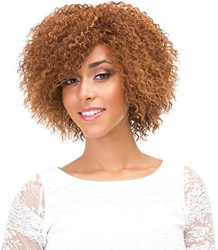 Janet Collection Synthetic Lace Front Wig Natural Super Flow Invisible Deep Part Lace Margaret (OET1B/BURG)