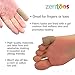 ZenToes Toe Tubes - Fabric Sleeve Protectors with Gel Lining - 5 Tube Sleeve Set - 29