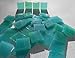 FortySevenGems 100 Pieces Stained Glass Mosaic Tiles 1/2-Inch Teal Opaque Mix Swirl Glass Textured
