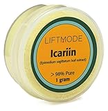 LiftMode Icariin 98% Pure Bulk Powder - 1 Gram Sample (20 Servings at 50 mg) | #1 Highest Purity | Natural Libido Booster for Women & Men, Horny Goat Weed Extract Supplement Epimedium Sagittatum