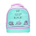 Pusheen 15201Z Insulated Packed Lunch Bag for Kids and Adults, 2 Compartments with Zip Closure, Food Safe, Spill Proof, Easy to Clean and Carry-Mint and Pastel Pink, Multi