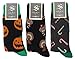 Socksmith Men's Christmas Holiday Crew Socks (3Pr) Halloween, Thanksgiving, Christmas