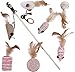 Cat Toys Collection in Beautiful Gift Box, The Ultimate Present for Any Cat Lover. These Natural Cat Toys Drive Cats Wild