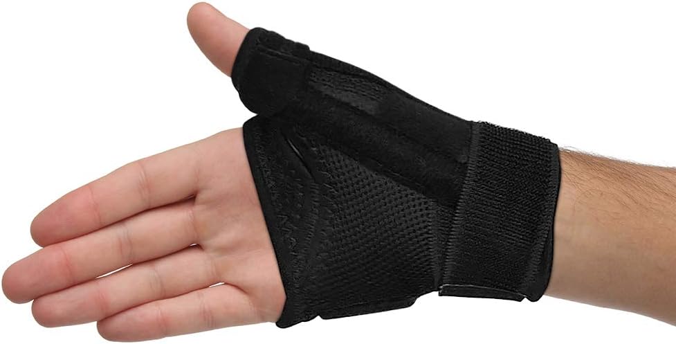 Copper Compression Recovery Thumb Brace - Guaranteed Highest Copper Thumb Spica Splint for Arthritis, Tendonitis. For Both Right Hand and Left Hand. Wrist, Hand, and Thumb Stabilizer and Immobilizer: Health & Personal Care