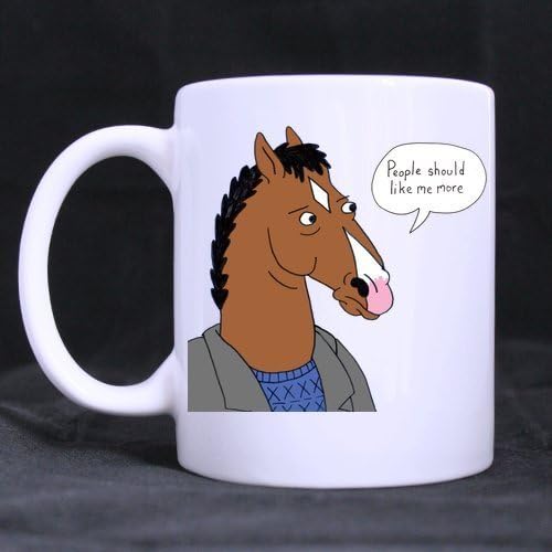 Refreshus BoJack Horseman Custom Coffee Milk Ceramic Mug Cup White Mug