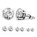 Besjewel Stud Earrings Set 3mm-5mm Hypoallergenic Surgical Stainless Steel Earings For Women, 6 pairs