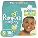 Diapers Size 5, 164 Count - Pampers Baby Dry Disposable Baby Diapers, ONE MONTH SUPPLY