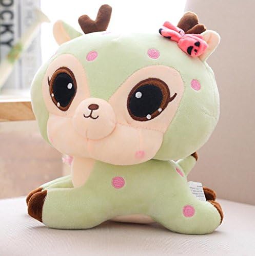 Super-soft and cuddly Plush Deer Doll Plush Deer Soft Toy Plush Deer Kid Gift(Green,45cm)