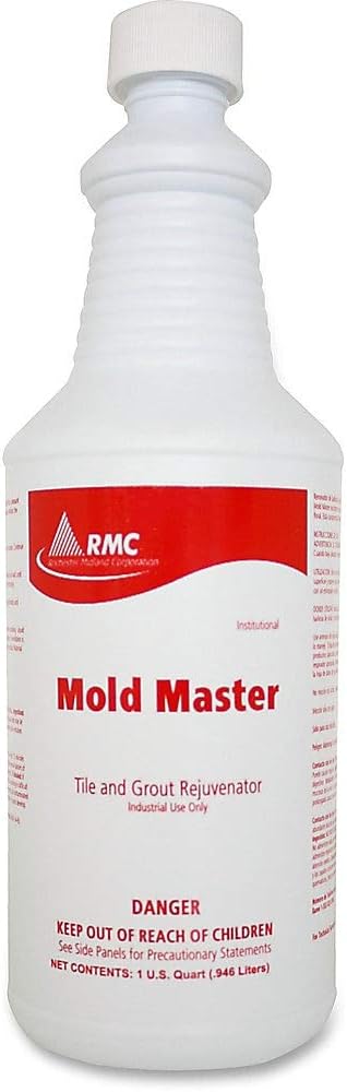 RMC Mold Master Tile/Grout Cleaner - Ready-to-Use Foam Spray - 0.25 gal (32 fl oz) - Floral Scent - 1 Each - White