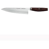 MIYABI Artisan 8-inch Chef&rsquo;s Knife, Made in Japan, Sharp Hanbazuke Finish, Pakka Wood Handle