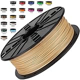 Melca 1.75 3D Printer Filament PLA 1kg +/- 0.03mm, Brown/Wood Colored (#955F20)