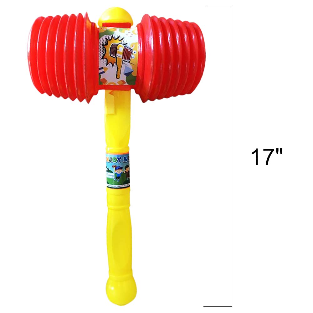 ArtCreativity Giant Halloween Squeaky Hammer for Kids – Jumbo 17 Inch Squeaking Toy, Perfect for Clown, Carnival & Circus Party Favors – Fun Gift for Boys & Girls Ages 3+