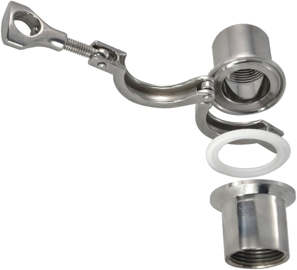 Silver DN25 Sanitary Female Threaded Ferrule Pipe Fitting Tri Clamp Type SS316 Other Fittings